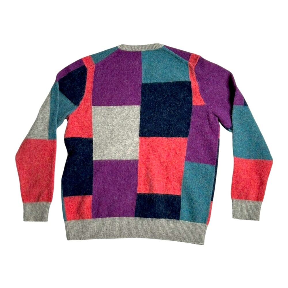 Brooks Brothers Brushed Wool Patchwork Colorblock… - image 2